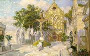 Robert Wadsworth Grafton Saint Roch Cemetery Chapel and Campo Santo Sweden oil painting artist